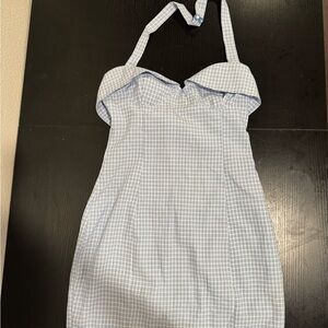 Princess Polly Blue Checkered Dress